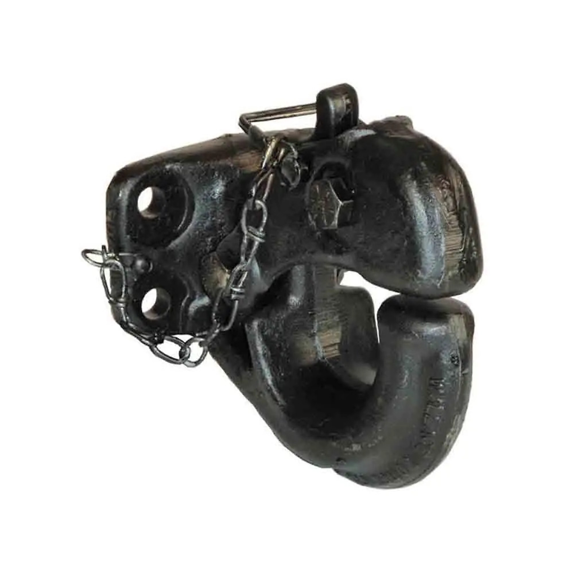 Wallace Forge Pintle Hook — 15-Ton, 1 3/4in. x 3 3/8in. Mounting Pattern, Black, Model# RM-15-T